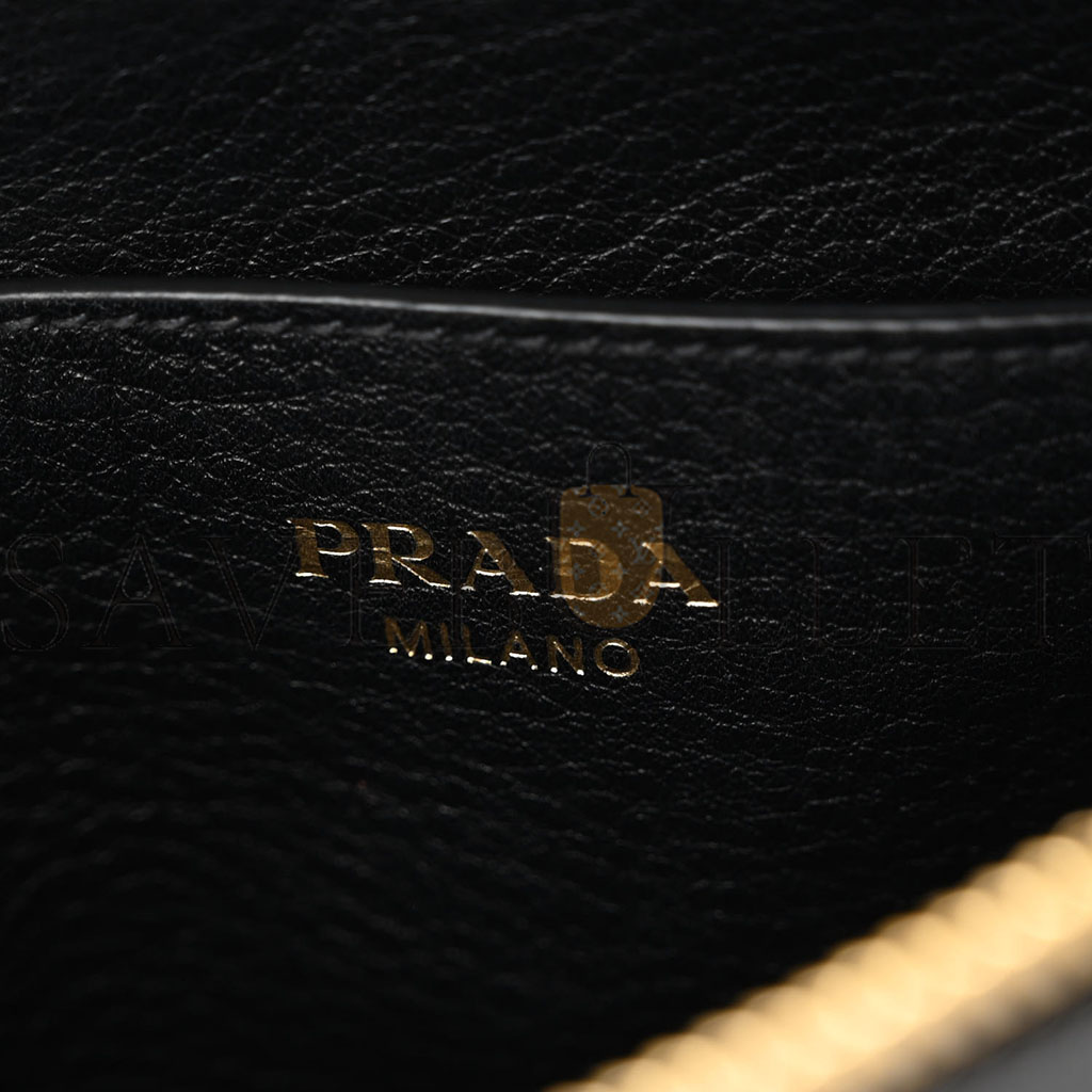 PRADA VITELLO PHENIX CROSSBODY BAG BLACK (22*15*7cm)