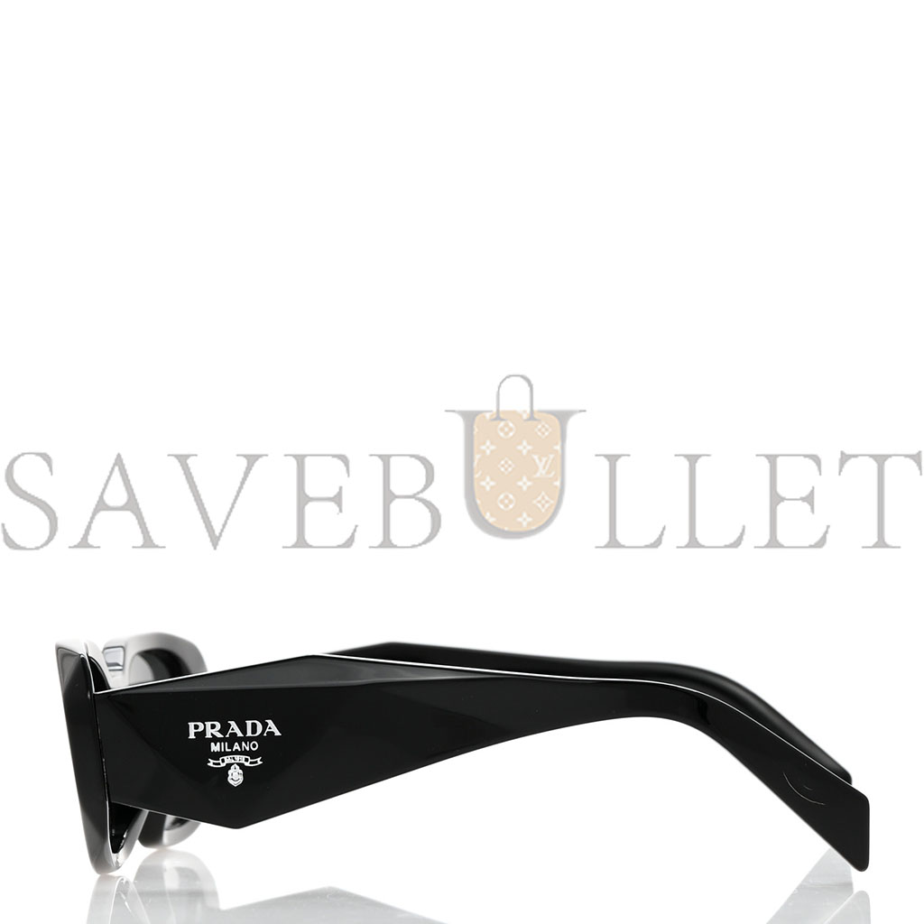 PRADA ACETATE SYMBOLE SUNGLASSES SPR 17W BLACK