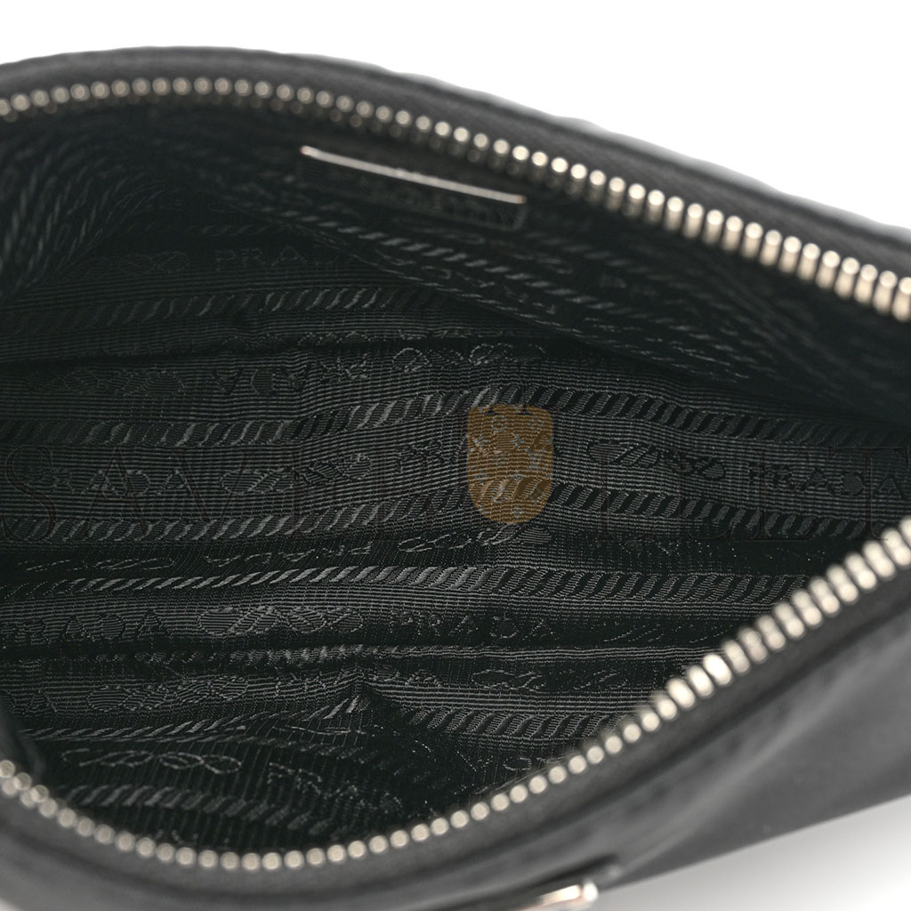 PRADA NYLON RE-EDITION 2005 SHOULDER BAG BLACK (22*16*6cm)