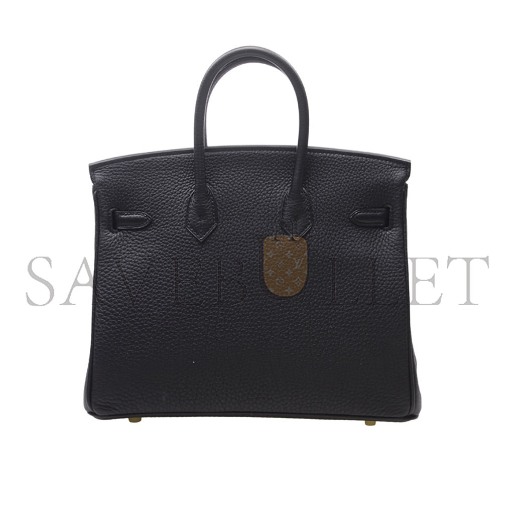 HERMES MASTER BIRKIN 25 TOGO LEATHER BLACK GOLD BUCKLE H028369CC89 (25*20*13cm)