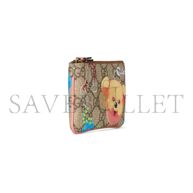 GUCCI ZIP KEY CASE WITH MOTIF ‎‎‎838892FAE139847 (12.5*7*1.5cm)
