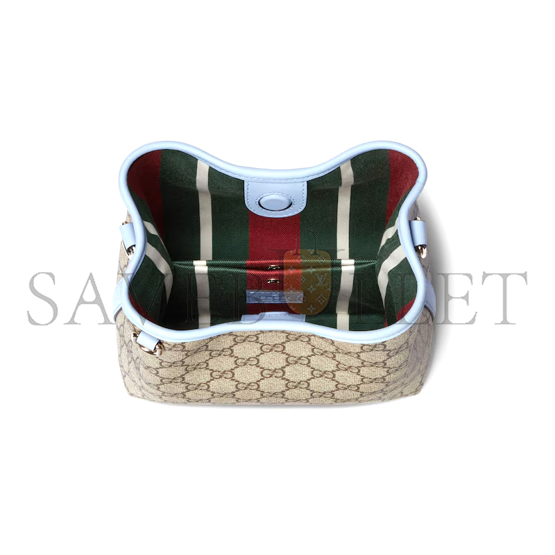 GUCCI GG EMBLEM SMALL BUCKET BAG 815118FAD6L9862 (19*18*11cm)