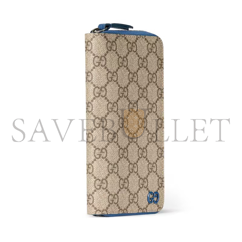GUCCI BI-COLOR ZIP AROUND WALLET ‎822051 (10*20*2.5cm)