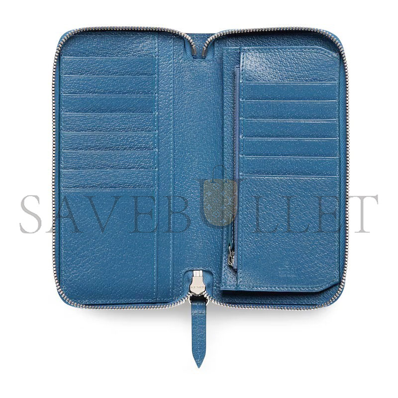 GUCCI BI-COLOR ZIP AROUND WALLET ‎822051 (10*20*2.5cm)