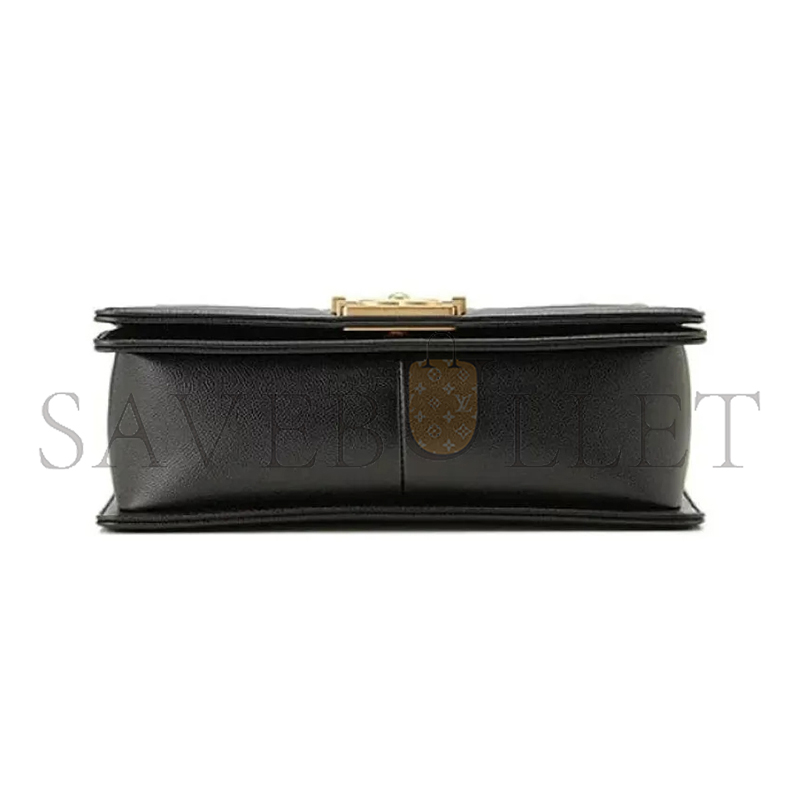 CHANEL MEDIUM QUILTED BOY BLACK A67086 Y83339 94305 (25*14.5*8cm)