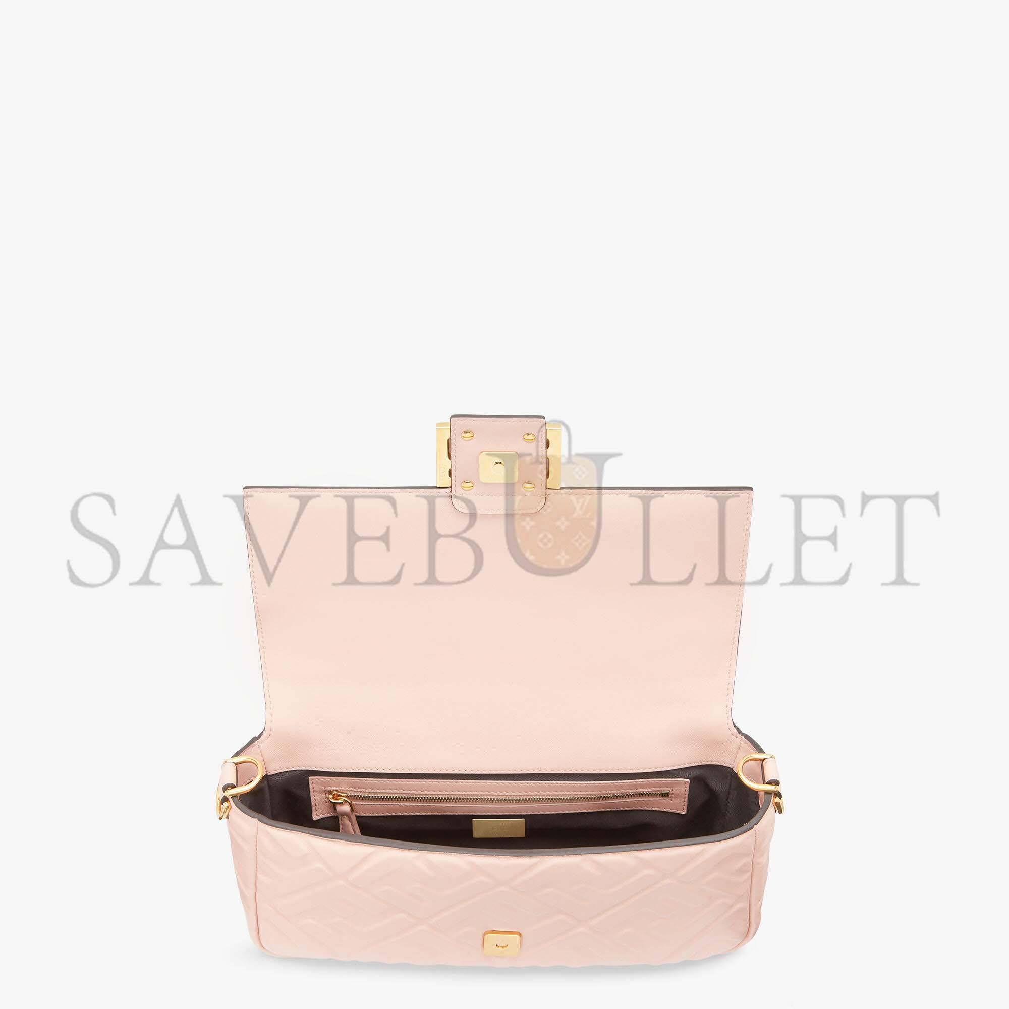 FENDI BAGUETTE - PINK NAPPA LEATHER BAG 8BR600A72VF1JCJ (27*15*6cm)