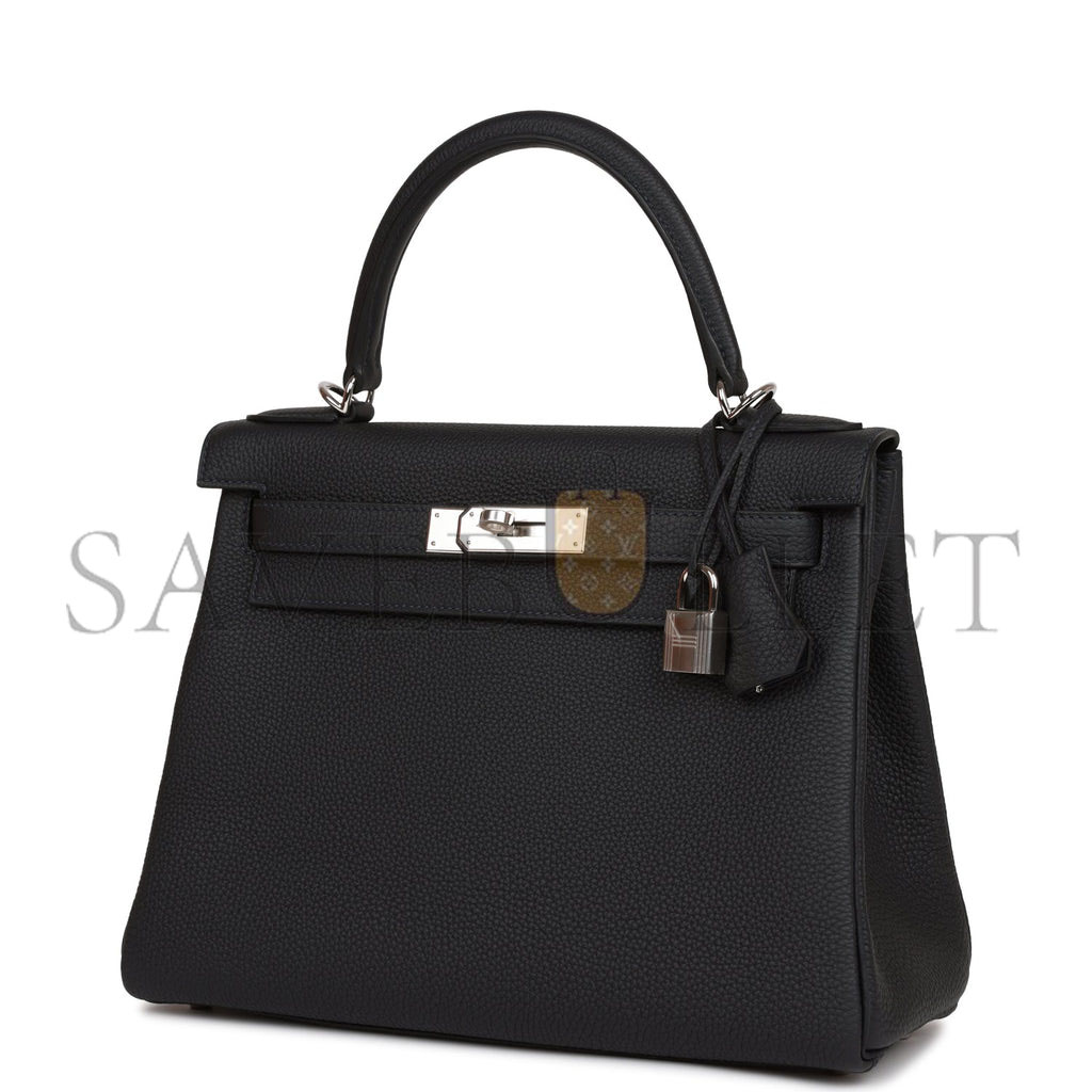 HERMES KELLY RETOURNE 28 CABAN TOGO PALLADIUM HARDWARE (28*22*10cm)