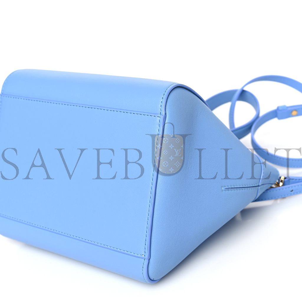 LOEWE CALFSKIN SMALL HAMMOCK NUGGET SHOULDER BAG CELESTINE BLUE (23*20*18cm)